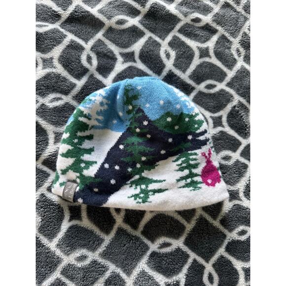 LL Bean Infant Toddler Knit Fleece Lined Hat OSFA Winter Beanie - Picture 2 of 3